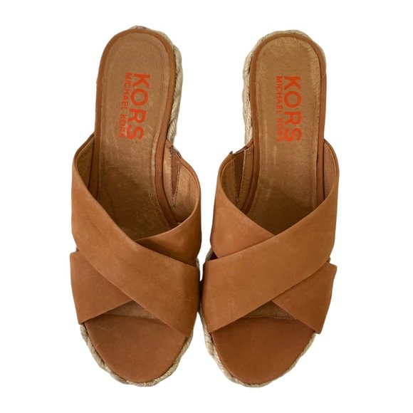 Michael Kors Wedge Sandals, Size 7.5 - Picture 7 of 12